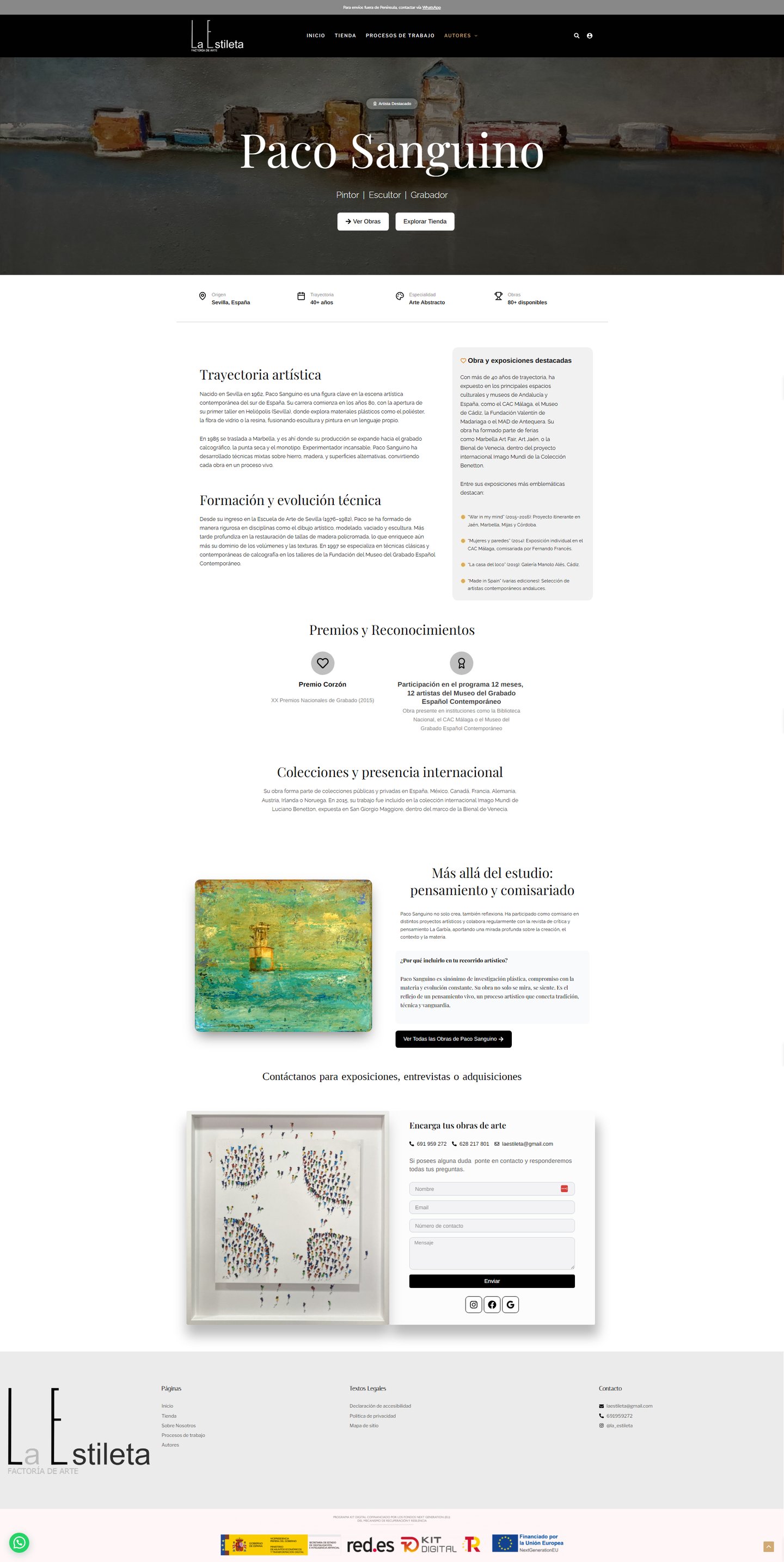 Página de autor en laestileta.com/paco-sanguino