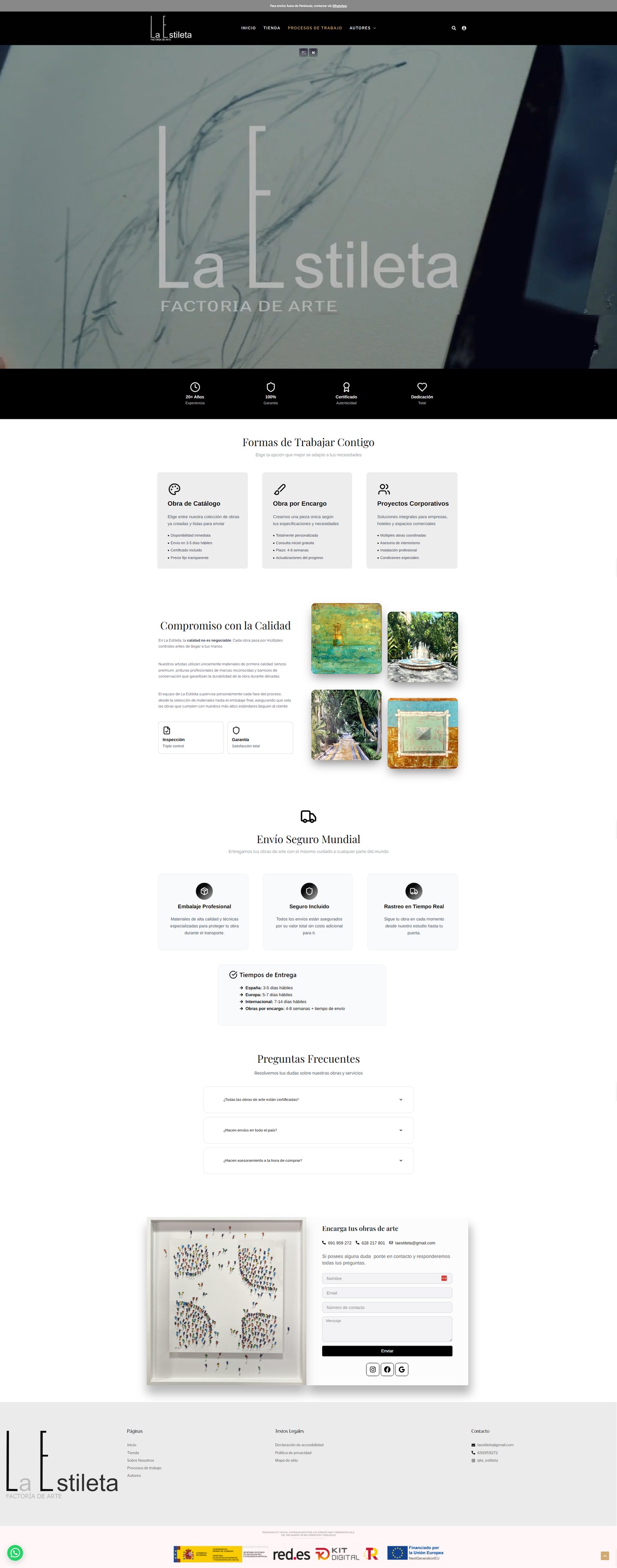 Procesos de trabajo en laestileta.com/procesos-de-trabajo