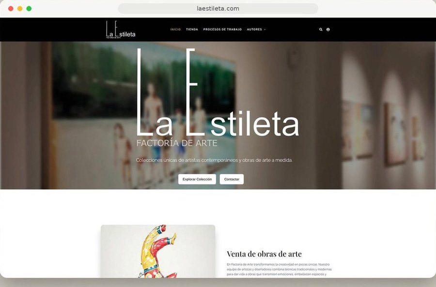 Home de La Estileta, tienda online de obras de arte