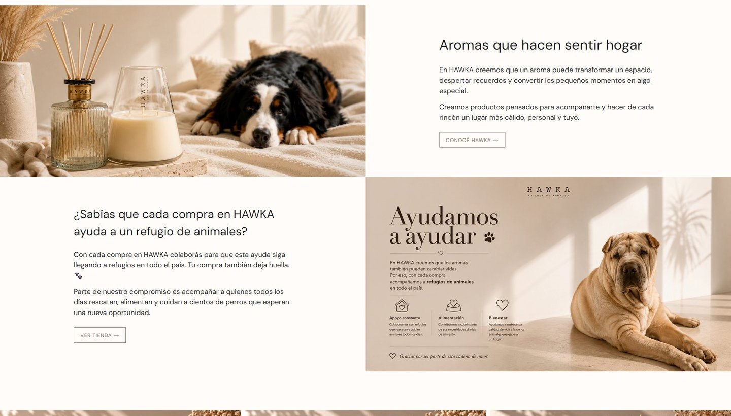 La marca de hawkaaromas.com.ar