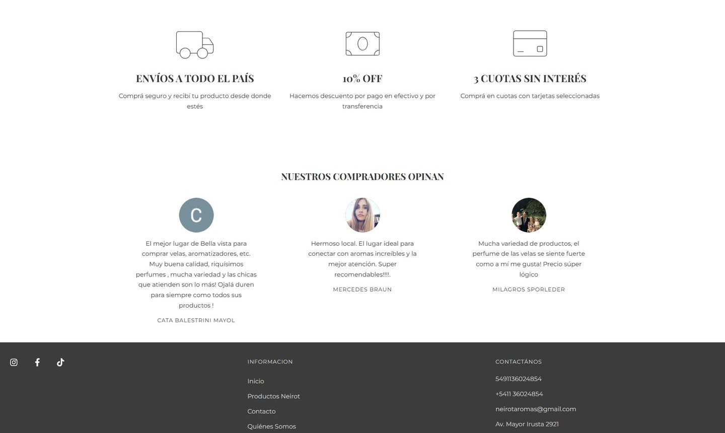 Beneficios y opiniones de neirot.com.ar