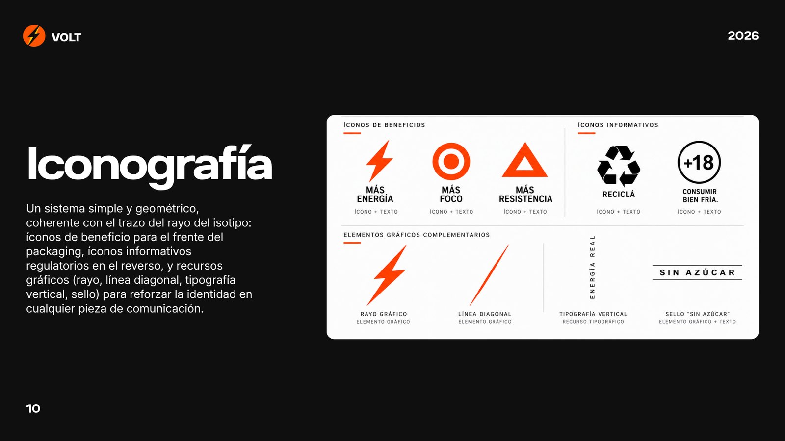 Guía de marca VOLT, página 11: Iconografía