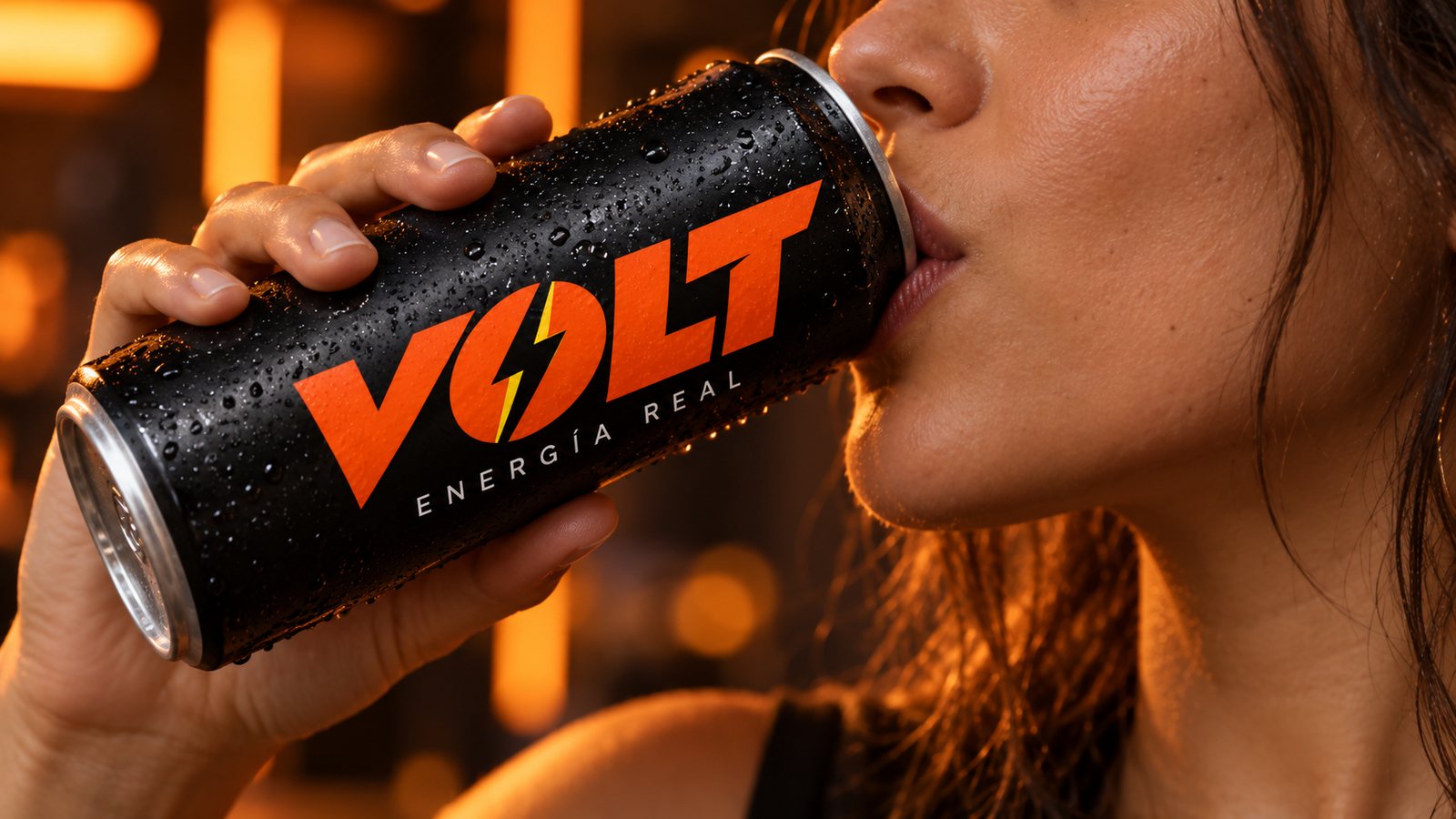 Primer plano tomando VOLT
